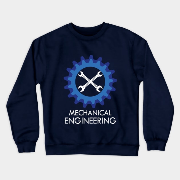 best mechanical engineer text engineering gear logo Crewneck Sweatshirt by PrisDesign99